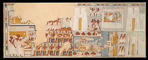 Festival Scene, Tomb of Amenmose, Charles K. Wilkinson, Tempera on paper