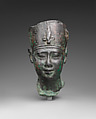 Head of Ptolemy II or III, Black bronze