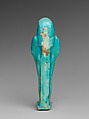 Shabti of Petosiris, son of Djedhor, Faience