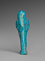 Shabti of Petosiris, son of Djedhor, Faience