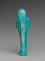 Shabti of Petosiris, son of Djedhor, Faience