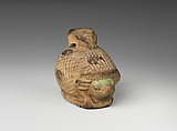Aryballos (perfume jar) in the form of a hedgehog, Faience