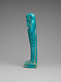 Shabti of Wahibrenethebsed, Faience