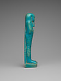 Shabti of Wahibrenethebsed, Faience
