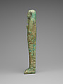 Shabti, Faience