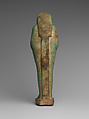 Shabti of the Treasurer of Lower Egypt Pa-abumeh, called Psamtik-seneb, Faience