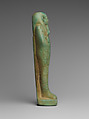 Shabti of the Treasurer of Lower Egypt Pa-abumeh, called Psamtik-seneb, Faience