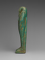 Shabti of the Treasurer of Lower Egypt Pa-abumeh, called Psamtik-seneb, Faience