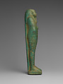 Shabti of the Treasurer of Lower Egypt Pa-abumeh, called Psamtik-seneb, Faience