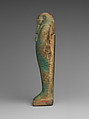 Shabti of the Treasurer of Lower Egypt Pa-abumeh, called Psamtik-seneb, Faience