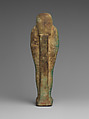 Shabti of the Treasurer of Lower Egypt Pa-abumeh, called Psamtik-seneb, Faience