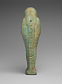 Shabti of the Treasurer of Lower Egypt Pa-abumeh, called Psamtik-seneb, Faience