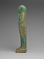 Shabti of the Treasurer of Lower Egypt Pa-abumeh, called Psamtik-seneb, Faience