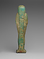 Shabti of the Treasurer of Lower Egypt Pa-abumeh, called Psamtik-seneb, Faience