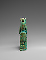 Amulet of a lion-headed Bastet, Faience