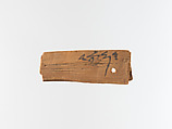 Mummy label, Wood