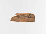 Mummy label, Wood (tamarisk)