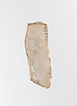Ostracon with hieratic inscription, Limestone, ink