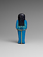 Shabti of the Adoratrice of Hathor ("Duahathor") Henettawy, wife of Painedjem I, Faience