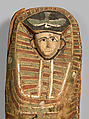Rishi coffin, Sycomore wood, stucco, paint