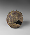 Lentoid Bottle ("New Year's Bottle"), Faience