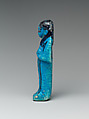 Shabti of the God's Wife Maatkare, daughter of Painedjem I, Faience