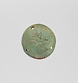 Disk inscribed with five-pointed star, Faience