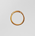 Ring with a bezel in the form of a uraeus, Bone