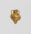 Pendant, amphora shape, Gold
