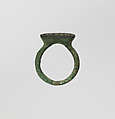 Signet ring, Blue faience