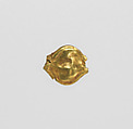 One acacia seed bead, Gold