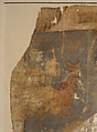 Fragmentary Shroud with a Bearded Young Man, Linen, tempera paint