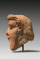 Head of a bearded man, Pottery