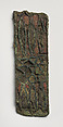 Fitting for the flail of a large statue (?), Bronze or cupreous alloy, vitreous inlay