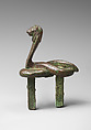 Figure of a rearing cobra with lion head, Leaded bronze