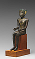 Statuette of Amun, Cupreous alloy, precious metals