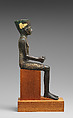 Statuette of Amun, Cupreous alloy, precious metals
