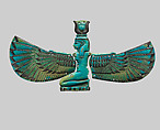 Winged Goddess, probably Nut or Isis, Faience