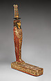 Ptah-Sokar-Osiris Figure of the Temple Musician Ihyt, Wood, paste, gilding, paint