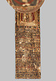 Ptah-Sokar-Osiris Figure of the Temple Musician Ihyt, Wood, paste, gilding, paint