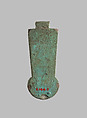 Menat inscribed beloved of great Sakhmet, beloved of Ptah, Blue-green faience