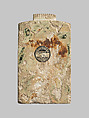 Pectoral depicting Isis nursing infant Horus in the marsh surrounded by protective genii, Glazed stone?