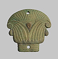Box lid, palm, Faience