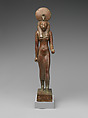 Statuette of Wadjet dedicated by Akanosh son of Pediamenopet, Cupreous metal