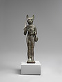 Statuette of cat-headed Bastet, Cupreous metal
