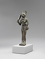 Statuette of cat-headed Bastet, Cupreous metal