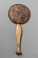 Mirror, Bronze or copper alloy, ivory