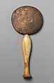 Mirror, Bronze or copper alloy, ivory