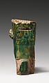 Fragmenary statuette of kneeling King Shabaqo, Glazed steatite, paint