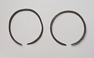 A pair of bracelets or anklets, Copper alloy